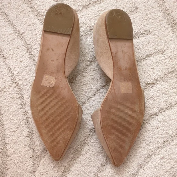 J. Crew Tan Suede Pointed-Toe Flats - Picture 5 of 6